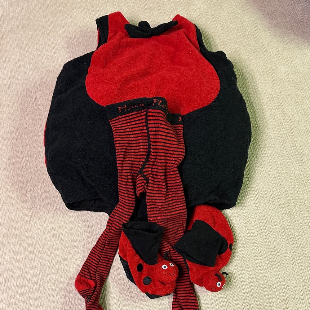 The Children's Place Red and Black Ladybug Costume